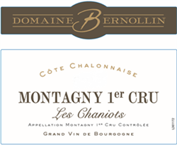 2018 Montagny 1er Cru Blanc, Les Chaniots, Domaine Bernollin